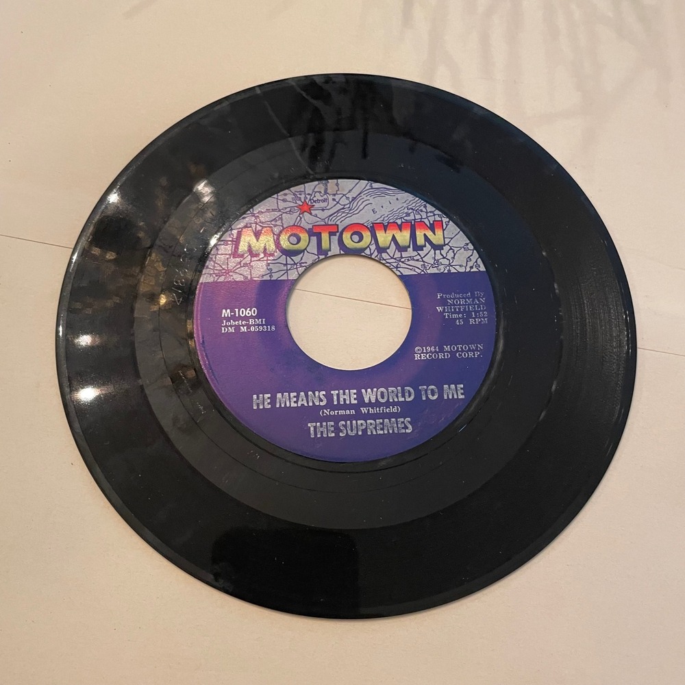 The Supremes Vinyl 45 Record Lot He Means‎ The World To Me Where Did Our Love Go